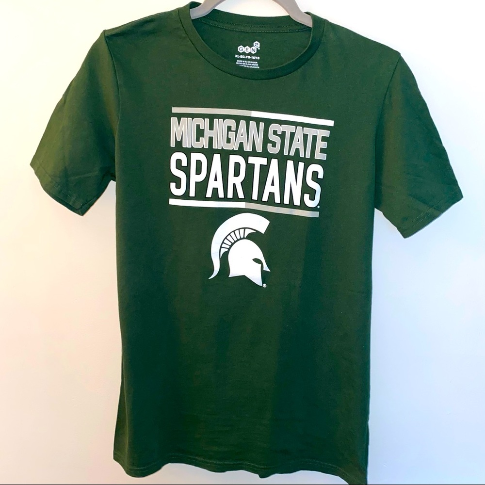 Michigan State Spartans t-shirt tee Girls XL. XS